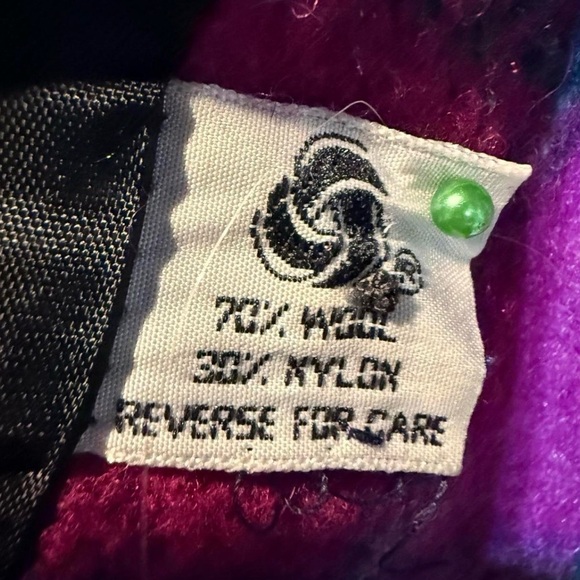 Pink Purple Soft Wool Women’s Coat Sz 14 Retro P-P21L31 - Picture 5 of 5